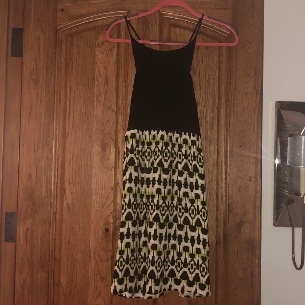 Alice & Trixie Green & Black Mini Dress